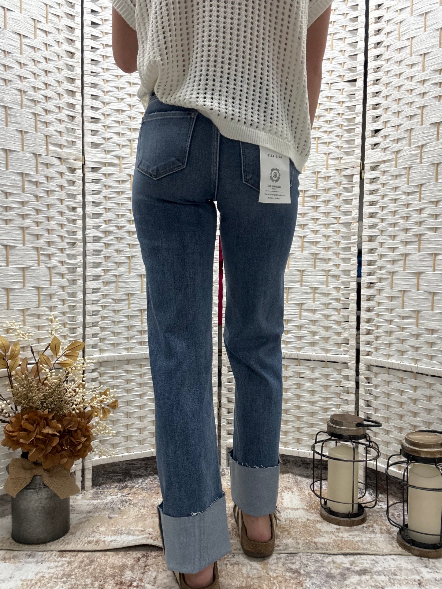 Risen| The Blair Mid Rise Straight Jeans